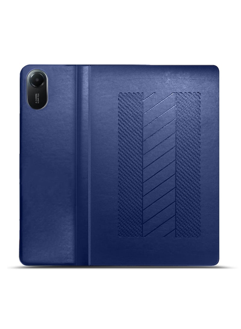 BYTER Xiaomi Redmi Pad 2 2025 (11.0 inches) Classic PU Leather Trifold Stand Flip Case Cover (TCFPSR) - Navy Blue - Image 3